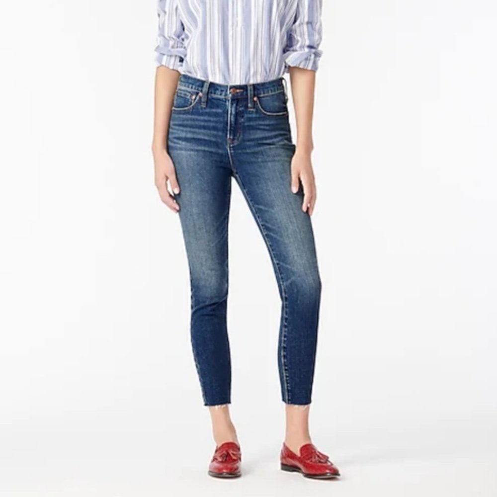 J Crew | 9" High-rise Toothpick Jean in Valley Wash Sz. 32